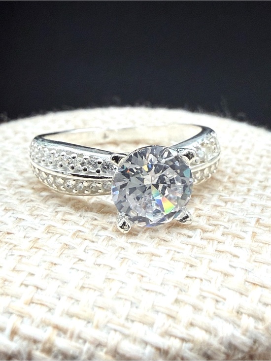Jewelry - Sterling Silver CZ Ring SIZE 7 -NWOT